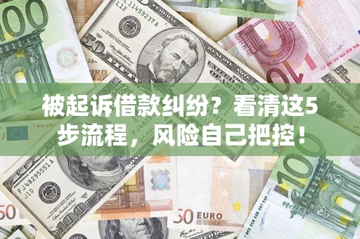 济南被起诉借款纠纷？看清这5步流程，风险自己把控！
