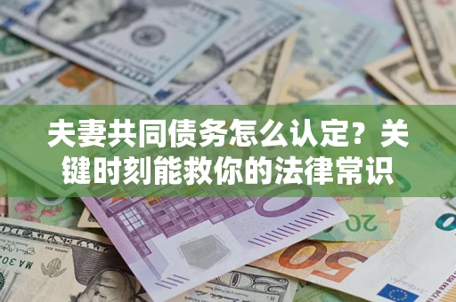济南夫妻共同债务怎么认定？关键时刻能救你的法律常识
