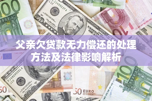 济南父亲欠贷款无力偿还的处理方法及法律影响解析